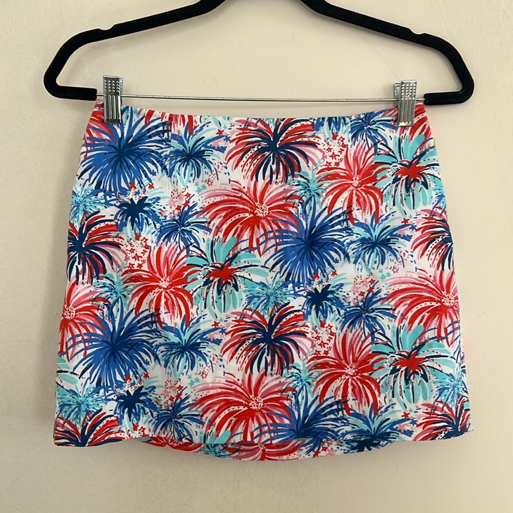 Lily Pulitzer fireworks mini skirt